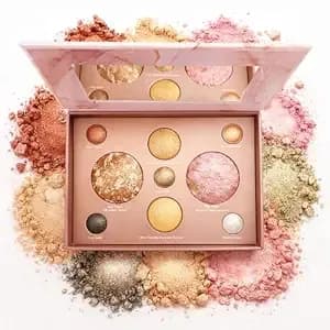 9 Colors Baked Gold Brown Makeup Palette All-In-One Face Kit For Women-03# - Neutral Full Face Makeup With Eyeshadow,Blush,Highlighter & Bronzer,Everyday Nude Shimmer Make-Up For Daily,Party,Date
