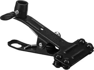 Manfrotto 175 Spring Clamp - Replaces 2936, Black - Clip Clamp With 5/8 Inch Socket And Male Stud For Bars, Surfaces And Mounting