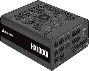 Corsair hx1000i Fully Modular Ultra-Low Noise Atx Power Supply - Atx 3.1 & Pcie 5.1 Compliant - Fluid Dynamic Bearing Fan - Corsair Icue Software Compatible - 80 Plus Platinum Efficiency - Black