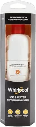 Whirlpool® whr2rxd1 Ice, Orange Refrigerator Water Filter 2-whr2rxd1, Single-Pack