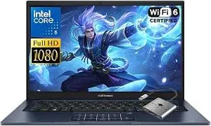 Asus Vivobook 14 14" Fhd Laptop, Intel 10-Core 5 120u(Up To 5ghz), 8gb Ram 512gb Ssd, Win 11 Wifi 6 Bluetooth Laptop For Creator Business Gaming Student Study Work W/Gm Accessory