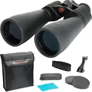 Celestron Skymaster 25x70 Binoculars For Astronomy, Long-Range & Wildlife - Exceptional Long-Range Detail, Astronomy & Wildlife Or Land Viewing, Multi-Coated Bak-4 Optics, Tripod Adapter Included