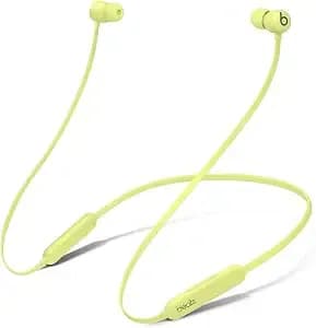 Beats Flex Wireless Portable Bluetooth Earbuds Built-In Microphone - Yuzu Yellow (Renewed)