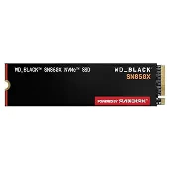 wd_black sn850x 1tb Nvme Ssd - M.2 2280, Up To 7,300 Mb/S Read Speeds, Up To 6,300 Mb/S Write Speeds, Gaming Expansion, High Performance Internal Solid State Drive - wds100t2x0e