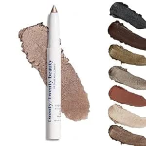 Twenty/Twenty Beauty Visionary Eye Shadow Stick – Shimmer Cream Eye Shadow Pencil - Safe For Sensitive Eyes - Ophthalmologist Developed – Vegan, Cruelty-Free, Clean Ingredients (Rose Colored Glasses)