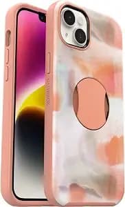 Otterbox Iphone 14 Plus (Only) Ottergrip Symmetry Series Case - Peaches (Orange), Built-In Grip, Sleek Case, Snaps To Magsafe, Raised Edges Protect Camera & Screen