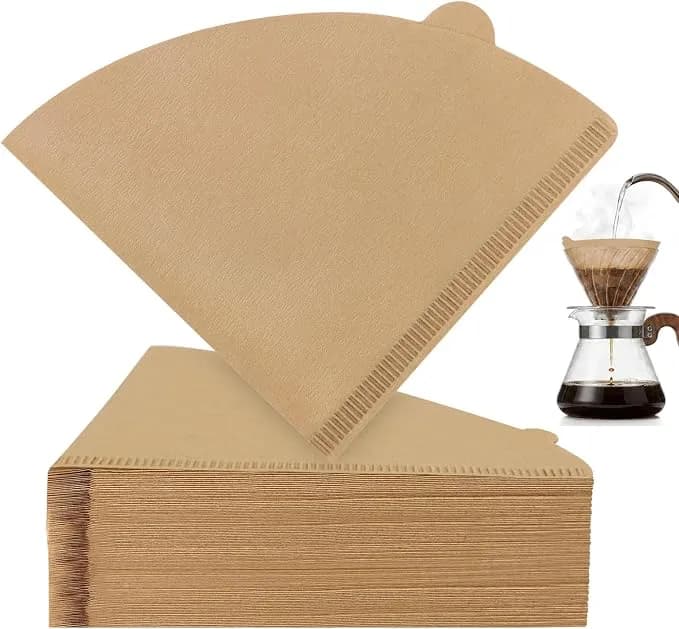 Clinuse Cone Coffee Filters #2, 200 Count Unbleached Size 02 Coffee Filter, Disposable Natural Paper Filters 2-4 Cup, 02 Cone Filters For Pour Over And Drip Coffee Maker