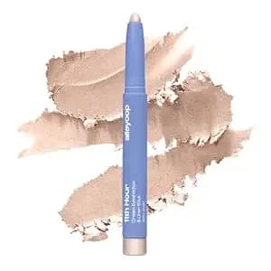 Alleyoop 11th Hour Cream Eyeshadow Stick & Liner, Champagne Shimmer - 2-In-1 Shimmer Eyeshadow Stick And Eyeliner: Waterproof, Crease-Proof, Vegan, Wears 13+ Hours