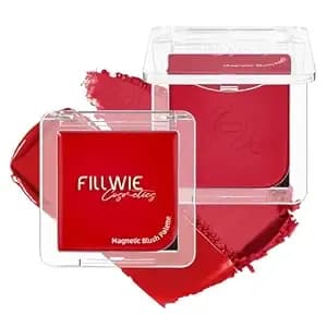Cream & Powder Blush Duo – Wine Red Vegan Blush (Merlot Mood) - Buildable, Deep Color, Multi-Use Blush & Contour, Long-Lasting Wear, Bold Wine Shade, Palette-Compatible, Cruelty-Free.