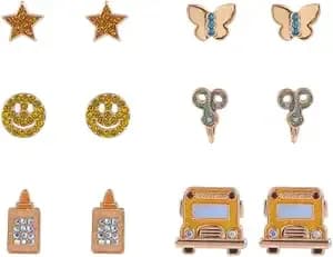 Hallmark School Theme 6pk Stud Earring Set