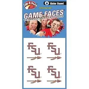 Fan-A-Peel Florida State Water Based Temporary Tattoos - Hypoallergenic Peel And Stick Waterproof Temporary Tattoos - Officially Licensed