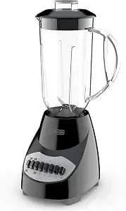 Black+Decker Crush Master Blender, 10-Speeds With Stainless Steel Blades, Black, bl2010bp