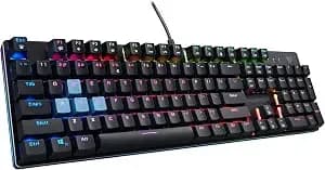 Acer Predator Aethon 303 Wired Gaming Keyboard-Kailh Blue Mechanical Switches - Rgb Illuminated Keyboard - 12 Backlight Effects - 5 Pre-Set Gaming Modes & 3 Sidelight Effects - 100% Anti-Ghosting,(Pack Of 1) - Kailh Blue Switches, 12 Lighting Effects, 5 Preset Ga