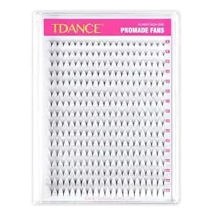 Tdance Premade Eyelash Extensions 320 Fans - Heat Bonded Middle Stem Volume Lash Fans (320-10d-0.03-C-8-15mm)