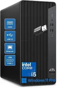 Hp Prodesk 600 Desktop Computer For Office Business & Home Daily Use, Intel i5-10400f, 16gb ddr4 Ram, 1tb Pcie Ssd, 4k Display Supported, Wifi Adapter, Windows 11 Pro, Keyboard & Mouse Included