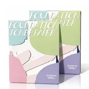 200pieces Makeup Mixing Palette Papers, 2 Set Of Cosmetic Palette Paper With Mixing Stick, Disposable Foundation Mixing Tray For Blending Foundation, Concealer, Eyeshadow, And Liquid Blush - Disposable Waterproof & Oil-Resistant, Mix Foundation/Concealer/