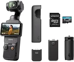 Dji Osmo Pocket 3 Capture More Combo, Vlogging Camera With 1′′ Cmos & 4k/120fps Video, 3-Axis Stabilization, Fast Focusing, Face/Object Tracking, 2" Rotatable Touchscreen