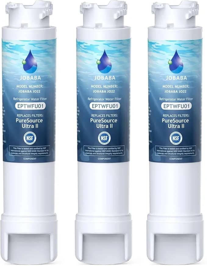 Replacement For Frigidaire eptwfu01 Water Filter, 3 Pack - Compatible With eptwfu01, Pure Source Ultra Ii, Pure Source Ultra 2, ewf02