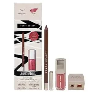 Fenty Beauty Extra Fussy Lip Liner + Mini Lip Luminizer Duo - 06 Extra Thigh / 02 Fussy