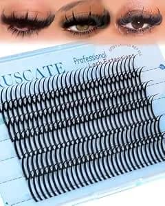 Coruscate Lash Clusters Spikes 16mm-22mm Lash Spikes Fairy Eyelash Spiky - Lashes With Spike Dramatic Individual Mega Volume Spiky Eyelash Clusters Cat Eye Full Glam Look Diy Lash Extension Supply