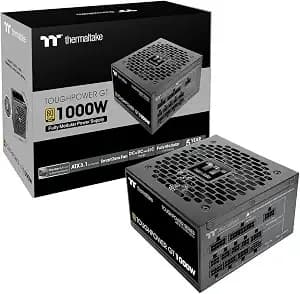 Thermaltake Toughpower Gt 1000w; Atx 3.1; Native Pcie 5.1 12v-2x6; Full Modular; Flat Cables; Color Matched Connectors; Japanese Main Capacitors; 80 Plus Gold; 140mm; Black; Ps-Tpt-1000fnfagu-3