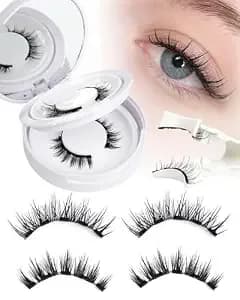Magnetic Eyelashes Lashes Magnet Natural - Manga Look 2 Pair 5 Magnets Kit