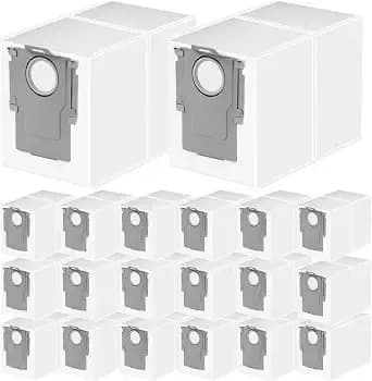 20 Pack Qrevo Dust Bag For Roborock Qrevo/Saros 10r/Qrevo S Pro/Qrevo Curv - Qrevo s5v/Qv 35a/Qv 35s/Qrevo S/Qx Revo/Qrevo Plus/Maxv/Master/Curv s5x/Edge s5a Robot Vacuum Cleaner, 3.5l Large Capacity