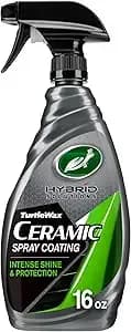 Turtle Wax Hybrid Solutions Ceramic Spray Wax Coating, 16 Oz (Pack Of 1) - High Shine Car Wax, Offers Durable Paint Protection, Extreme Water Beading Action, Safe For Glass, Wheels, Trim & More
