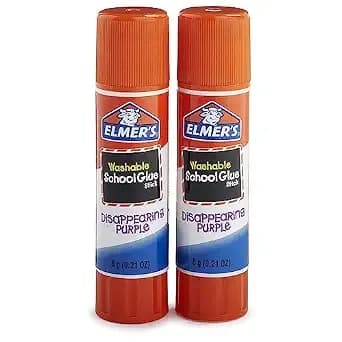 Elmer'S Disappearing Purple School Glue Sticks, 0.21 Oz, Pack Of 2 (e522) 4 Pack - Pack Of 2, e522