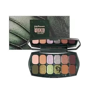 R.E.M. Beauty By Ariana Grande Wicked: For Good - Ozian Forest Eyeshadow Palette - Highly Pigmented, Blendable Eye Shadows - Mix Of Matte, Duo-Chrome, Shimmer And Glitter Formulas - 12 Shades