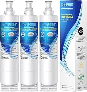 Icepure 4396508 Water Filter Replacement For Whirlpool 4396510, 3pack - Replacement For Everydrop edr5rxd1 Refrigerator Water Filter, Everydrop Filter 5, pnl240v, 4396508p 4396547 lc400v Wf-nlc240v