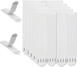 Gisde Large Picture Hanging Strips Heavy Duty, 16-Pairs(32 Strips) Sticky Picture Hangers For Walls No Damage Wall Picture Hangers Without Nails Refill Adhesive Poster Strips