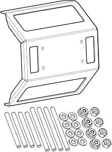 Humminbird Idmk-s10r Flush Mount Kit For Solix 10