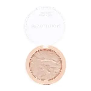 Revolution Reloaded Pressed Powder Highlighter, Just My Type - Intensely Pigmented For A High-Impact Glowy Finish, Vegan & Cruelty-Free, 0.22 Oz