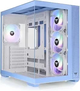 Thermaltake View 380 Tg Argb Hydrangea Blue Atx Case; 4x120mm Argb Fans Included; Supports Hidden-Connector Motherboard; Front & Side Dual Tempered Glass Panel; Ca-1z2-00mfwn-0az3 Year Warranty