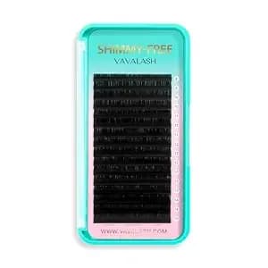 Shimmy-Free Volume Lash Extensions,Self Fanning Eyelash Extensions,0.03/0.05-C/Cc/D Curl 8-15mm Mixed Length Tray,Soft Matte Black,Classic Lash Extensions,Professional Lash Salon Use(0.05-Cc-8-15mm)