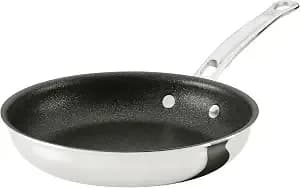 Hestan Probond Luxe Titum Nonstick Skillet, 8.5-Inch Professional Clad Stainless Steel, Procore Tri-Ply Clad Construction, Polished Exterior, Induction & Oven Safe