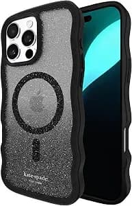 Kate Spade New York Iphone 16 Pro Max Case - Wavy Nightfall - Compatible With Magsafe - Lightweight Designer Case For Iphone 16 Pro Max With Anti-Scratch Coating And Wavy Nightfall Design