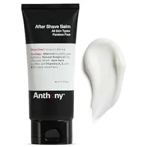 Anthony After Shave Balm For Men, Cooling & Hydrating Lotion With Vitamins A, C & E, Aloe Vera & Botanical Extracts, 3 Fl Oz, Aftershave Soothes, Moisturizes & Nourishes Skin, Reduces Razor Burn
