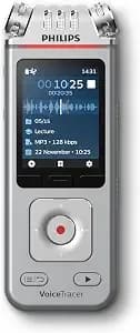 Philips Voicetracer dvt4115 Digital Voice Recorder, Audio Recorder With Sembly Ai Speech-To-Text Trial For Meetings, Lectures & Interviews