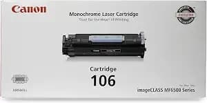 Canon Genuine Toner, Cartridge 106 Black (0264b001), 1 Pack, For Canon Imageclass mf6530, mf6540, mf6550, mf6560, mf6560cx, mf6580, mf6580cx, mf6590, mf6595, mf6595cx Laser Printer