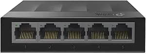 Tp-Link ls1005g, Litewave 5 Port Gigabit Ethernet Unmanaged Switch - Desktop Ethernet Splitter, Unshielded Network Switch, Plug & Play, Fanless Quiet