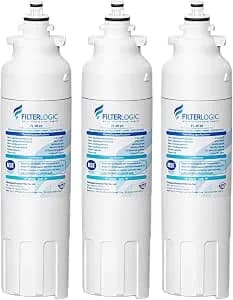 Filterlogic adq73613401 Water Filter, Replacement For Lg® lt800p® 3 Pack - Replacement For Lg® lt800p® adq736134 adq73613402 lsxs26326s lsxs26366s Kenmore 469490 Refrigerator Water Filter , 3 Pack