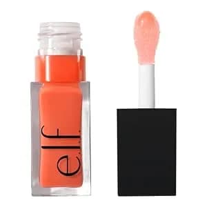 E.L.F. Glow Reviver Lip Oil, Coral Fixation - Nourishing Tinted Lip Oil For A High-Shine Finish, Infused With Jojoba Oil, Vegan & Cruelty-Free