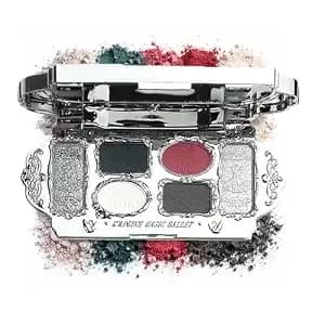 Black Red Eyeshadow Palette 6colors Goth Eye Shades For Women Gift -02# - Smoky Eye Makeup Matte Shimmer Makeup Palette Exquisite Appearance Perfect For Women Brithday,Valentine'S Day,Christmas