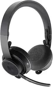 Logitech Zone Wireless Certified Microsoft Teams Bluetooth Headset - Active Noise Cancellation, Qi Charging, Teams And Zoom Certified, Leatherette Ear Pads