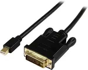 Startech 6ft Active Mini Dp To Dvi-D Cable, 1080p, Black (mdp2dvimm6bs)