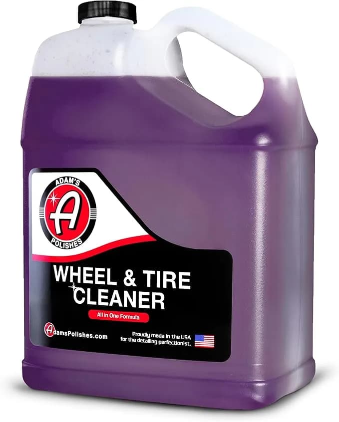 Adam'S Polishes Wheel & Tire Cleaner Gallon - Professional All In One Tire & Wheel Car Wash Wheel Well Cleaning Spray For Car Detailing - Safe On Most Rim Finishes