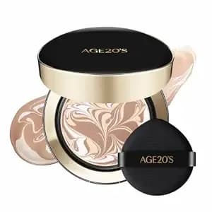 [Vegan] age20'S Signature Essence Pact - Pack Of 1 - 23w Beige - Korean Cushion Foundation - Cream Foundation, Dewy & Glow Finish, Natural Coverage, Spf 50+