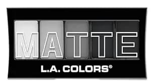 L.A. Colors 5 Color Matte Eyeshadow, Black Lace, 0.08 Oz